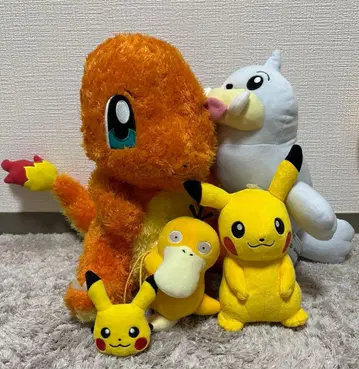 포켓몬 묶음 판매 피카츄 꼬부기 코닥 봉제 인형 헤어핀