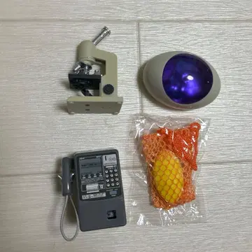 현미경 마스코트 2 단안식 현미경 호출 버튼 공중전화 가챠가챠