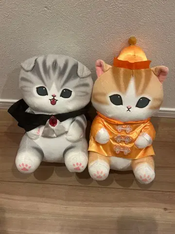 고양이 봉제 인형 2개 세트