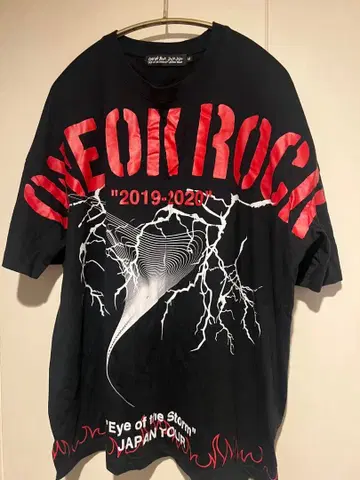 ONE OK ROCK 라이브 투어 티셔츠 원오크 2019 밴드 티셔츠 M