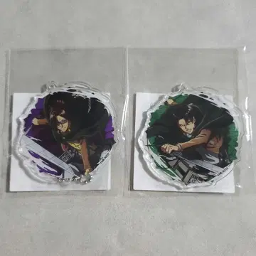 진격의 거인 캐릭터 복권 아크릴 키링 신규 일러스트 리바이 한지