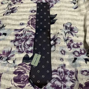 JUNKO SHIMADA 네이비 도트 무늬 넥타이 새상품 실크