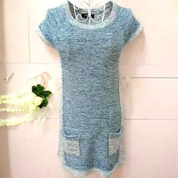 [ 새상품급 ] Style & co. Petite 컬러 블록 니트 원피스