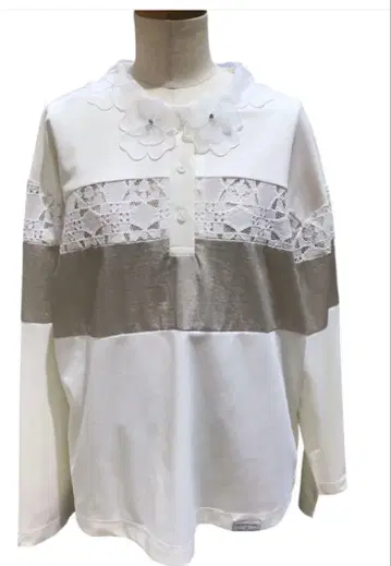 Eimee Law 레이스 스칼라 폴로 라거 상의