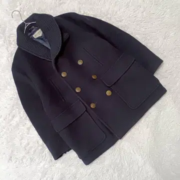 [뉴요커 레전드] (M) 더블 버튼 코트 골드 버튼 울 혼방