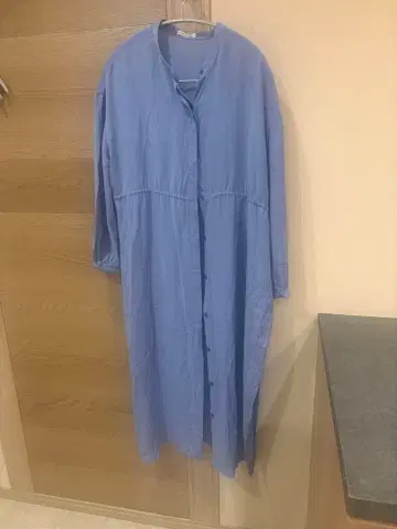 프레이 아이디 스카이블루 셔츠 원피스