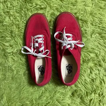 VANS 빨간색 캔버스 스니커즈
