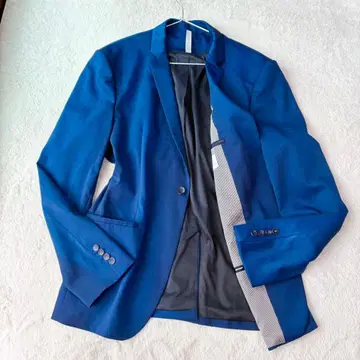 ZARA MAN 자라 테일러드 자켓 블루 슬림핏 54