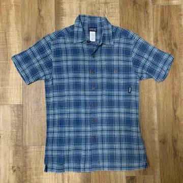 patagonia 반팔 체크 셔츠 남성용 XS