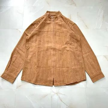 레노마 지퍼 자켓 LL 베이지 헤링본 아메카지