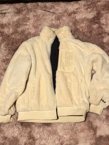 FILA 보아 자켓 크림색