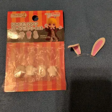 넨도로이드돌 애니멀 핸드 파츠 세트 (흰색) 화이트 토끼 귀 세트