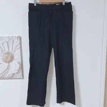 미쉘클랑 슬랙스 캐주얼 관혼상제 포멀 블랙 M