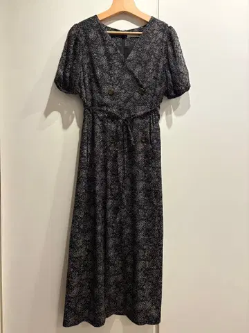 LAGUNAMOON 블랙 도트 무늬 원피스