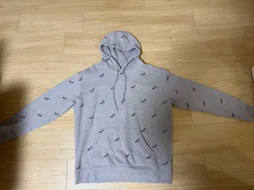 [ 인기 ] STAPLE 후드티 XL 그레이 올 패턴 비둘기 로고 스트릿