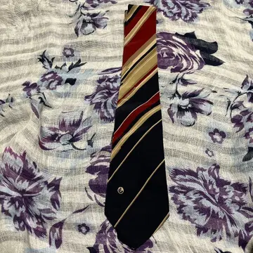 실크 스트라이프 넥타이 긴자 에이코쿠야 이탈리아제 실크 100%