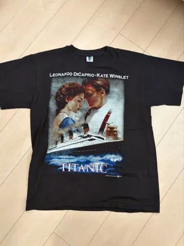 타이타닉 T셔츠 블랙 레오나르도 디카프리오