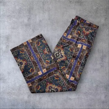 페르시아 패턴 올 패턴 팬츠 스카프 패턴 와이드 구제 의류