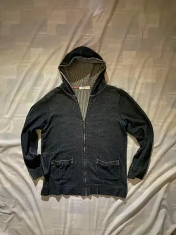 Golden Bear 지퍼 후드티 L 사이즈 면 100% 안감 보더