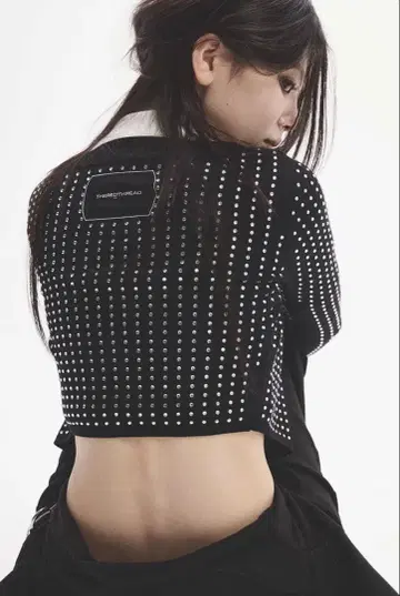 theredthreadSrhinestone cardigan cropped