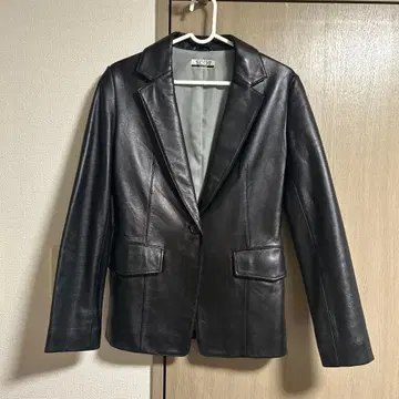 SCOT CLUB 스콧 클럽 가죽 자켓 블랙 라무 가죽