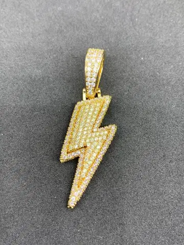 [금 x 금] 지르코니아 번개 썬더 번개 카미나리 블링블링 목걸이