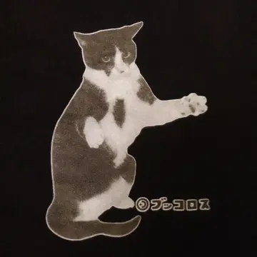 CUNE 큔 고양이 프린트 T셔츠 부코로스