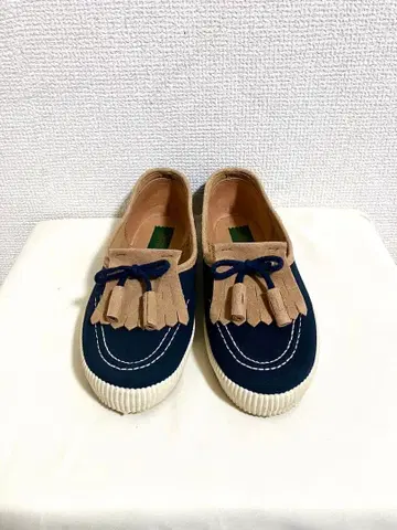 프린지 모카신 22.0 cm 네이비