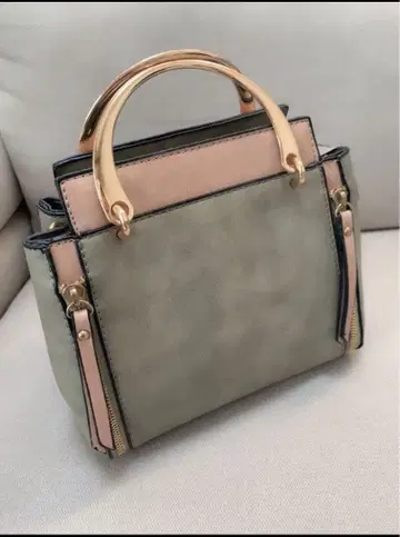 [ 미사용 새상품 ] 골드 핸들 뉴앙스 컬러 숄더백