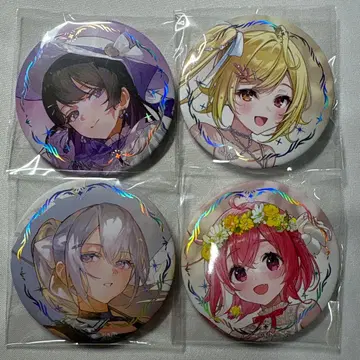 G 니지산지 ART OF NIJISANJI 캔뱃지 4종 세트