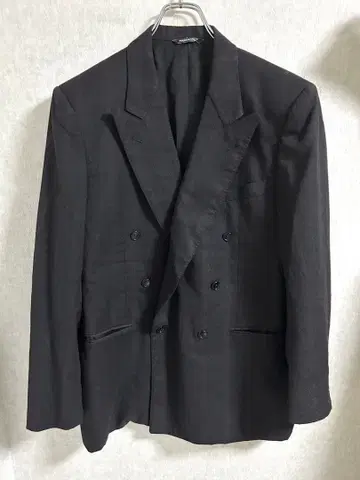 CANALI 카날리 더블 자켓 스트라이프 50 이탈리아제 블랙