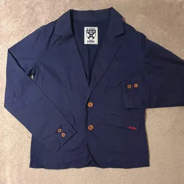 X-GIRL 네이비 테일러드 자켓