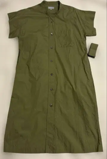 마가렛호웰 코튼 실크 샴브레이 원피스