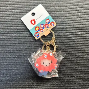 산리오 미야쿠미야쿠 클리어 컬러 키링 포차코