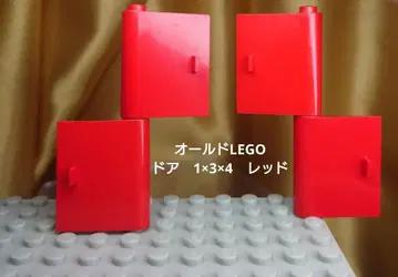 올드 LEGO 도어 1 x 3 x 4 레드/레어
