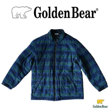 Golden Bear 체크 무늬 블루종 XL 새상품급 골든베어