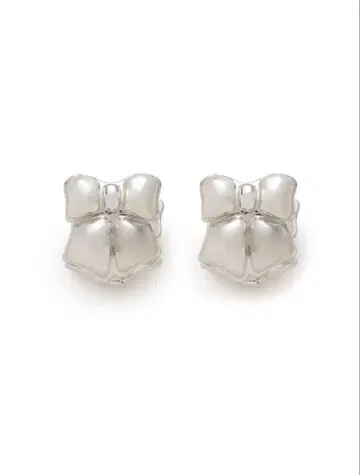 [ 거의 미사용 ] FURFUR 리사이클 실버 귀걸이 SV999 리본