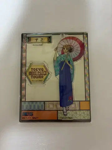 도쿄 원피스 타워 5주년 한정판 나미 아크릴 스탠드 참 무기와라 스토어