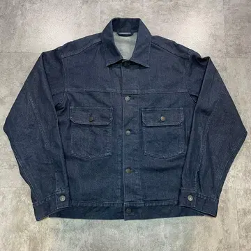 인기 UNIQLO [ M ] 데님 자켓 2nd 모델 다크 네이비 스트레치