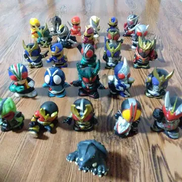 가면라이더 미니 피규어 27개 세트 손가락 인형