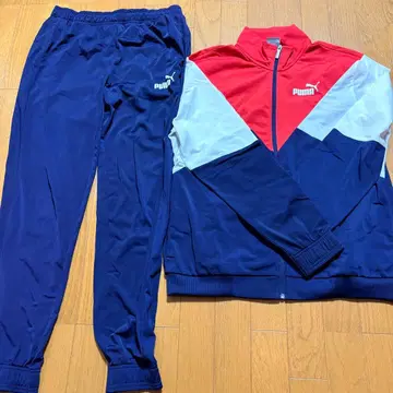 PUMA 저지 세트 네이비/레드