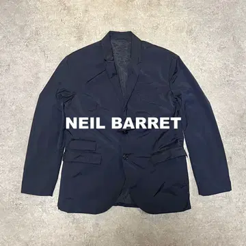 NEIL BARRET 폴리에스테르 테일러드 자켓 Navy 50