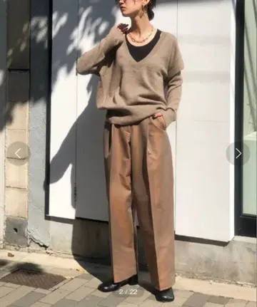 TODAYFUL 샴브레이 트윌 트라우저