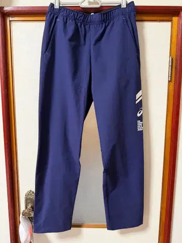 ASICS 네이비 스트레이트 팬츠 여성용