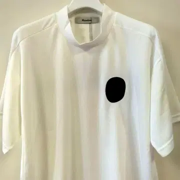 Russeluno 골프 남성 의류 화이트 모크넥 반팔 택 포함 새상품