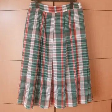 BEAMS BOY 롱 스커트 체크