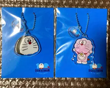 100% 도라에몽 & 프렌즈전 아크릴 2단 키링 (2개 세트)