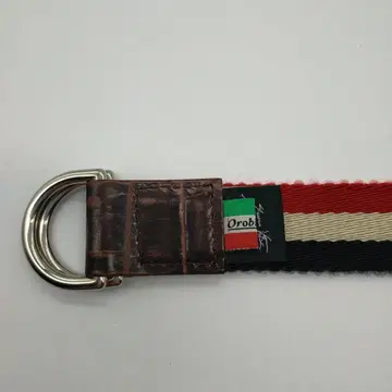 새상품급 오로비안코 orobianco 링 벨트 블랙 화이트 빨간색