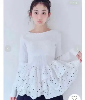 FURFUR 벌룬 도킹 리브 니트 풀오버