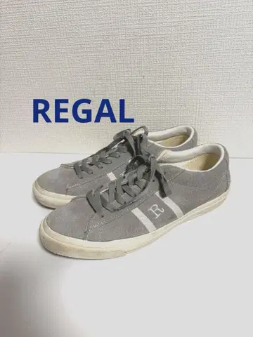 REGAL 리갈 스웨이드 R 로고 스니커즈 그레이 26cm